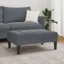 Reposapiés de terciopelo gris oscuro 77x55x31 cm by , Ottomans - Ref: Foro24-4007385, Price: 67,75 €, Discount: %