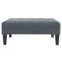 Reposapiés de terciopelo gris oscuro 77x55x31 cm by , Ottomans - Ref: Foro24-4007385, Price: 67,75 €, Discount: %
