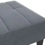 Reposapiés de terciopelo gris oscuro 77x55x31 cm by , Ottomans - Ref: Foro24-4007385, Price: 67,75 €, Discount: %