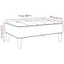 Reposapiés de terciopelo gris oscuro 77x55x31 cm by , Ottomans - Ref: Foro24-4007385, Price: 67,75 €, Discount: %