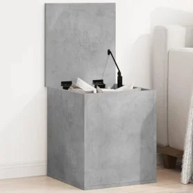 Caja de almacenaje madera ingeniería gris hormigón 40x42x46 cm by , Storage trunks - Ref: Foro24-840649, Price: 43,94 €, Disc...