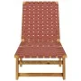 Tumbonas 2 unidades madera maciza de acacia y tela roja de , Tumbonas - Ref: Foro24-3214211, Precio: 229,96 €, Descuento: %