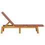 Tumbonas 2 unidades madera maciza de acacia y tela roja de , Tumbonas - Ref: Foro24-3214211, Precio: 229,96 €, Descuento: %