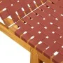 Tumbonas 2 unidades madera maciza de acacia y tela roja de , Tumbonas - Ref: Foro24-3214211, Precio: 229,96 €, Descuento: %