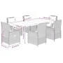 Set comedor jardín 7 pzas y cojines ratán sintético gris claro by , Garden sets - Ref: Foro24-3262901, Price: 918,73 €, Disco...