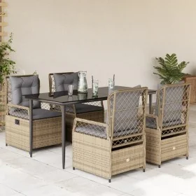 Set comedor de jardín 5 pzas con cojines ratán sintético beige von , Gartensets - Ref: Foro24-3263002, Preis: 537,81 €, Rabat...