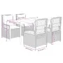 Set comedor de jardín 5 pzas con cojines ratán sintético beige von , Gartensets - Ref: Foro24-3263002, Preis: 537,81 €, Rabat...