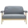 Sofá de 2 plazas tela gris claro | Foro24.es | Tu tienda online para hogar, jardín y más Foro24.es