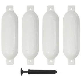 Parachoques para barco 4 unidades PVC blanco 51x14 cm de , Atracada y anclaje - Ref: Foro24-92385, Precio: 61,95 €, Descuento: %