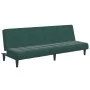 Sofá cama de 2 plazas con taburete terciopelo verde oscuro | Foro24.es | Tu tienda online para hogar, jardín y más Foro24.es