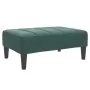 Sofá cama de 2 plazas con taburete terciopelo verde oscuro | Foro24.es | Tu tienda online para hogar, jardín y más Foro24.es