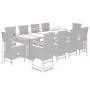 Set de comedor de jardín 11 pzas y cojines ratán sintético gris by , Garden sets - Ref: Foro24-3277556, Price: 1,00 €, Discou...