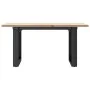 Mesa de centro marco O madera maciza pino y acero 80x50x40 cm von , Küchen- und Esstische - Ref: Foro24-3282662, Preis: 68,87...