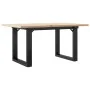 Mesa de centro marco O madera maciza pino y acero 80x50x40 cm von , Küchen- und Esstische - Ref: Foro24-3282662, Preis: 68,87...
