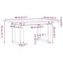 Mesa de centro marco O madera maciza pino y acero 80x50x40 cm von , Küchen- und Esstische - Ref: Foro24-3282662, Preis: 68,87...