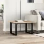 Mesa de centro marco O madera maciza pino y acero 60x60x40 cm by , Kitchen and dining tables - Ref: Foro24-3282660, Price: 73...