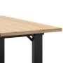 Mesa de centro marco O madera maciza pino y acero 60x60x40 cm by , Kitchen and dining tables - Ref: Foro24-3282660, Price: 73...
