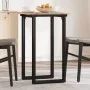 Mesa de comedor marco O madera maciza pino y acero 50x50x75 cm von , Küchen- und Esstische - Ref: Foro24-3282669, Preis: 74,5...