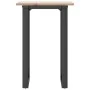 Mesa de comedor marco O madera maciza pino y acero 50x50x75 cm von , Küchen- und Esstische - Ref: Foro24-3282669, Preis: 74,5...