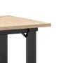 Mesa de comedor marco O madera maciza pino y acero 50x50x75 cm von , Küchen- und Esstische - Ref: Foro24-3282669, Preis: 74,5...