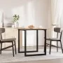 Mesa de comedor marco O madera maciza pino y acero 90x90x75 cm by , Kitchen and dining tables - Ref: Foro24-3282674, Price: 1...
