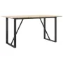 Mesa de comedor marco O madera maciza pino y acero 140x80x75cm by , Kitchen and dining tables - Ref: Foro24-3282676, Price: 1...