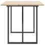 Mesa de comedor marco O madera maciza pino y acero 140x80x75cm by , Kitchen and dining tables - Ref: Foro24-3282676, Price: 1...