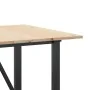 Mesa de comedor marco O madera maciza pino y acero 140x80x75cm by , Kitchen and dining tables - Ref: Foro24-3282676, Price: 1...