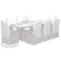 Set de comedor de jardín 9 pzas y cojines ratán sintético negro de , Conjuntos de jardín - Ref: Foro24-3277633, Precio: 1,00 ...
