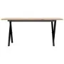 Mesa de centro marco X madera maciza pino y acero 100x50x45 cm von , Küchen- und Esstische - Ref: Foro24-3282688, Preis: 69,7...