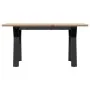 Mesa de centro marco Y madera maciza pino y acero 80x50x40 cm by , Kitchen and dining tables - Ref: Foro24-3282706, Price: 71...