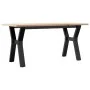 Mesa de centro marco Y madera maciza pino y acero 100x50x45 cm von , Küchen- und Esstische - Ref: Foro24-3282710, Preis: 83,4...