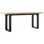 Mesa de centro marco O madera maciza pino y acero 110x40x45,5cm von , Küchen- und Esstische - Ref: Foro24-3282733, Preis: 84,...