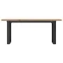 Mesa de centro marco O madera maciza pino y acero 110x40x45,5cm von , Küchen- und Esstische - Ref: Foro24-3282733, Preis: 84,...