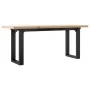 Mesa de centro marco O madera maciza pino y acero 110x40x45,5cm von , Küchen- und Esstische - Ref: Foro24-3282733, Preis: 84,...