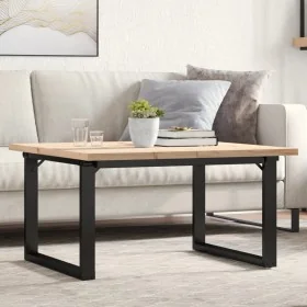 Mesa de centro marco O madera maciza pino y acero 90x90x45,5 cm von , Küchen- und Esstische - Ref: Foro24-3282731, Preis: 102...