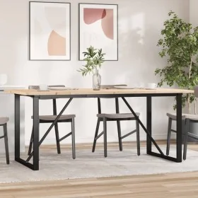 Mesa de comedor marco O madera maciza pino acero 180x90x75,5 cm von , Küchen- und Esstische - Ref: Foro24-3282744, Preis: 181...