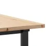 Mesa de comedor marco O madera maciza pino acero 180x90x75,5 cm de , Mesas de cocina y de comedor - Ref: Foro24-3282744, Prec...