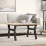 Mesa de centro marco Y madera maciza pino y acero 80x80x45,5 cm | Foro24.es | Tu tienda online para hogar, jardín y más Foro24.es