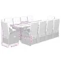 Set de comedor jardín 11 pzas con cojines ratán sintético negro de , Conjuntos de jardín - Ref: Foro24-3277631, Precio: 1,00 ...