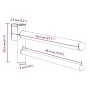 Soporte de montura con doble brazos portátil hierro negro von , Sattelständer - Ref: Foro24-172433, Preis: 23,16 €, Rabatt: %