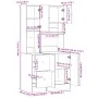 Mueble de cocina madera ingeniería marrón roble 95x50x180 cm de , Armarios de cocina - Ref: Foro24-3276538, Precio: 266,59 €,...