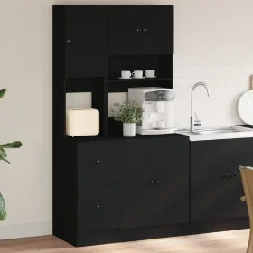 Mueble de cocina madera de ingeniería negro 95x50x180 cm von , Küchenschränke - Ref: Foro24-3276533, Preis: 302,52 €, Rabatt: %