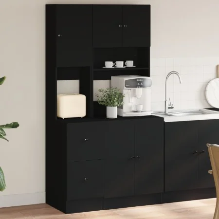 Mueble de cocina madera de ingeniería negro 95x50x180 cm de , Armarios de cocina - Ref: Foro24-3276533, Precio: 302,52 €, Des...