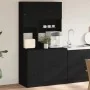 Mueble de cocina madera de ingeniería negro 95x50x180 cm de , Armarios de cocina - Ref: Foro24-3276533, Precio: 302,52 €, Des...
