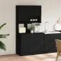 Mueble de cocina madera de ingeniería negro 95x50x180 cm de , Armarios de cocina - Ref: Foro24-3276533, Precio: 302,52 €, Des...