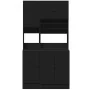 Mueble de cocina madera de ingeniería negro 95x50x180 cm de , Armarios de cocina - Ref: Foro24-3276533, Precio: 302,52 €, Des...