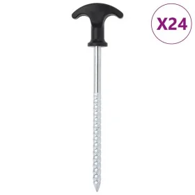 Clavijas para tienda 24 uds acero galvanizado 17 cm Ø7 mm von , Zeltzubehör - Ref: Foro24-4009316, Preis: 21,27 €, Rabatt: %