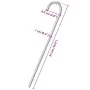 Clavijas para tienda 12 uds acero galvanizado 37 cm Ø10 mm de , Accesorios para tiendas de campaña - Ref: Foro24-4009342, Pre...