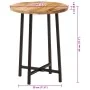 Mesa de centro hierro y madera maciza de mango 35x35x45 cm von , Couchtisch - Ref: Foro24-371970, Preis: 44,70 €, Rabatt: %